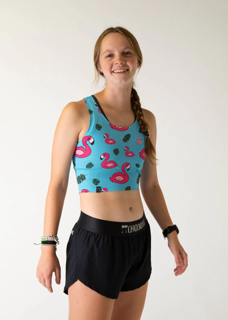 Blue Flamingo PWR Crop Top - Image 3
