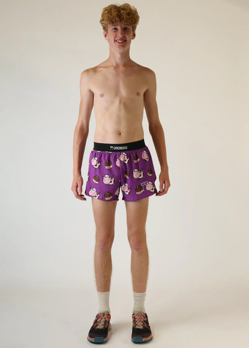 Men's Choccy Cows 4" Half Split Shorts - Image 5