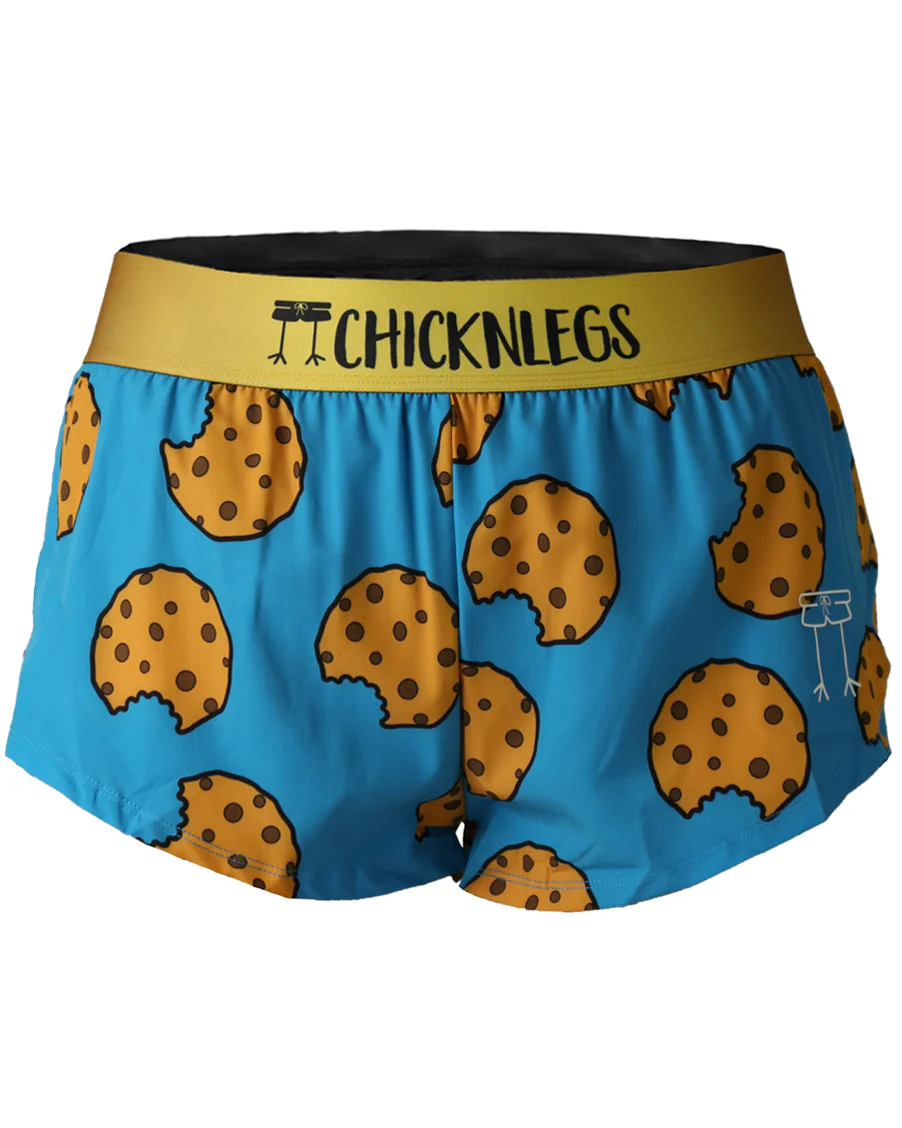 Women's Chocolate Chip Cookies  1.5" Split Shorts