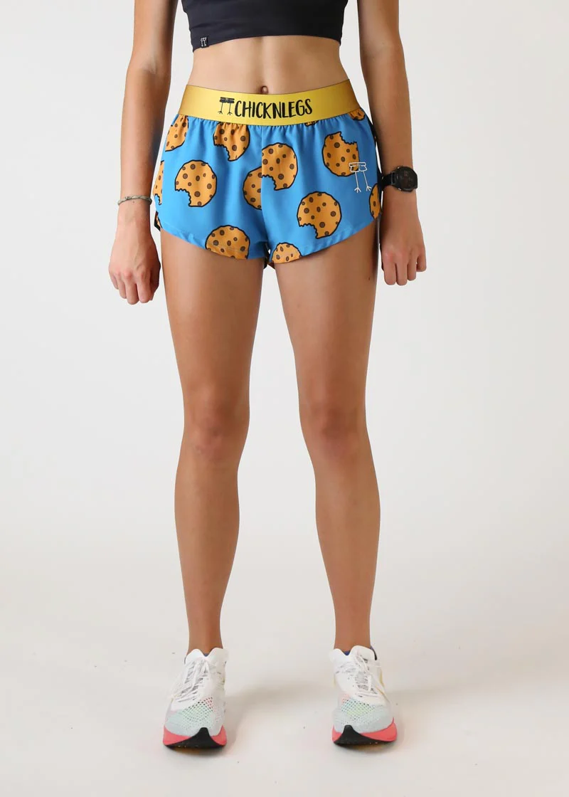Women's Chocolate Chip Cookies  1.5" Split Shorts - Image 2