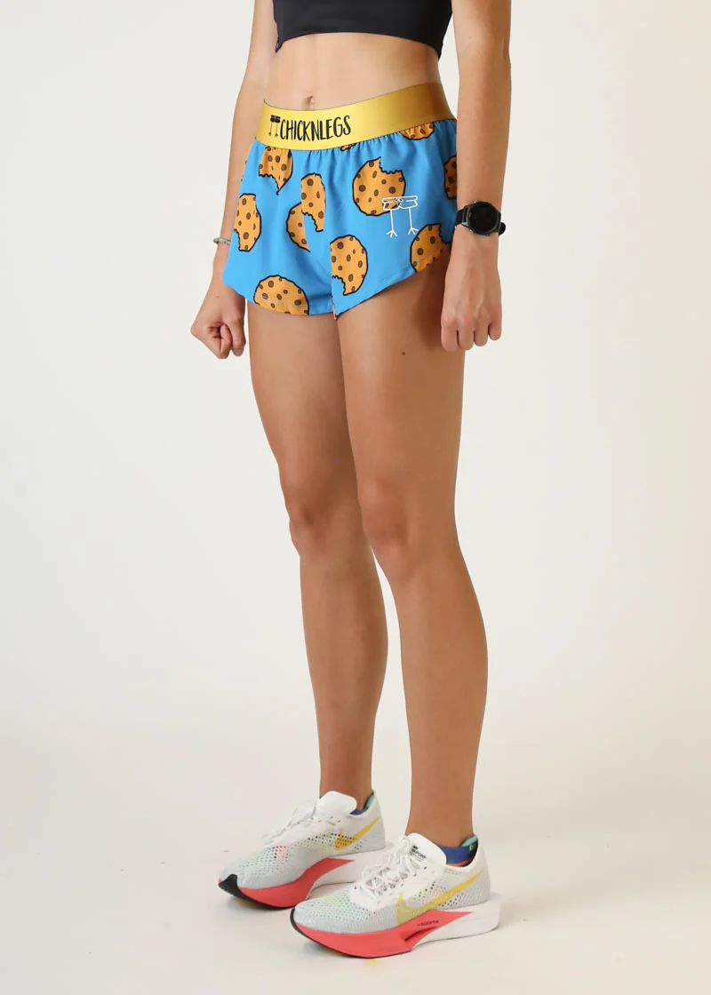 Women's Chocolate Chip Cookies  1.5" Split Shorts - Image 4