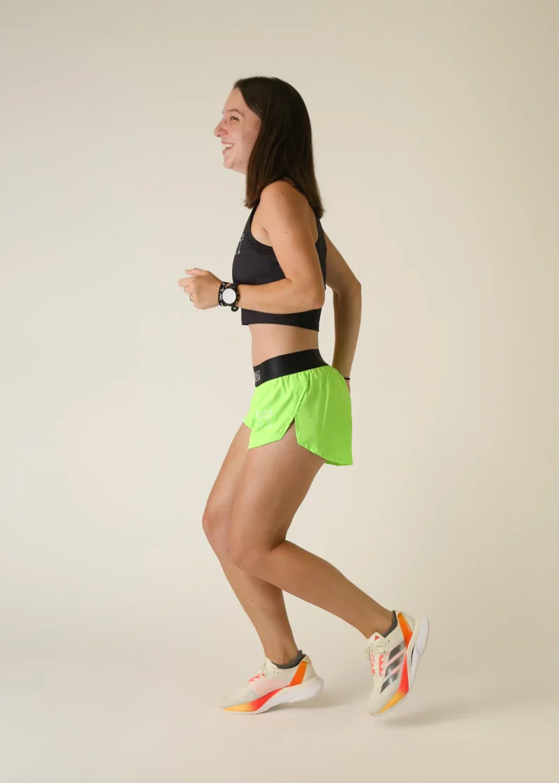 Women's Neon Green 1.5" Split Shorts - Image 6