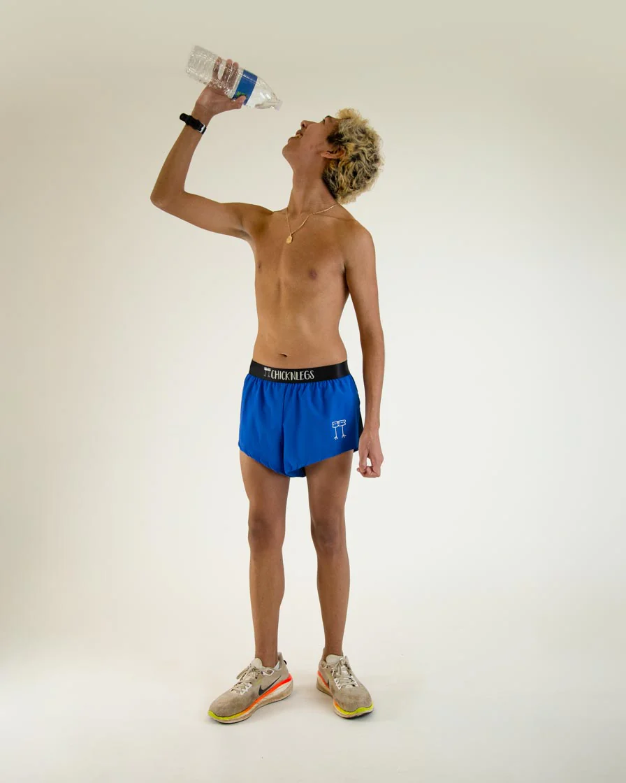 Men's Blue 2" Split Shorts - Image 6