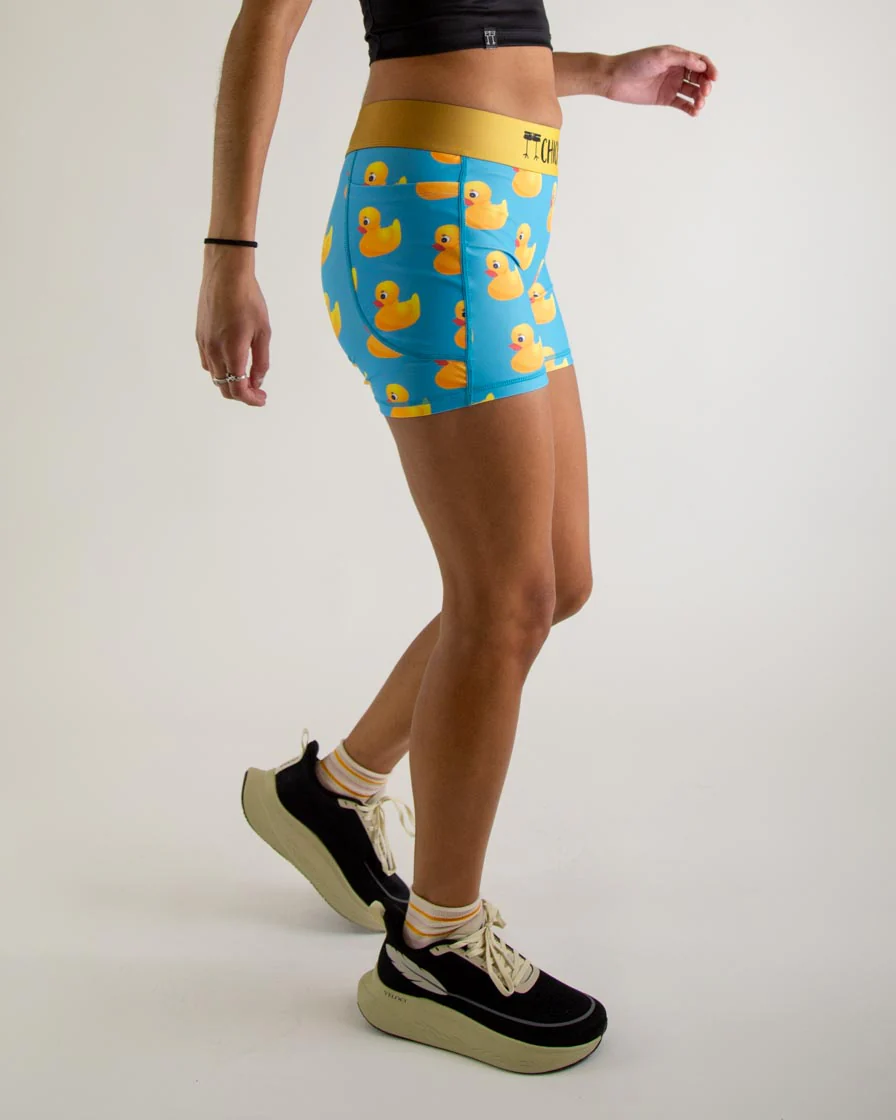 Women's Rubber Ducky 3" Compression Shorts - Image 2