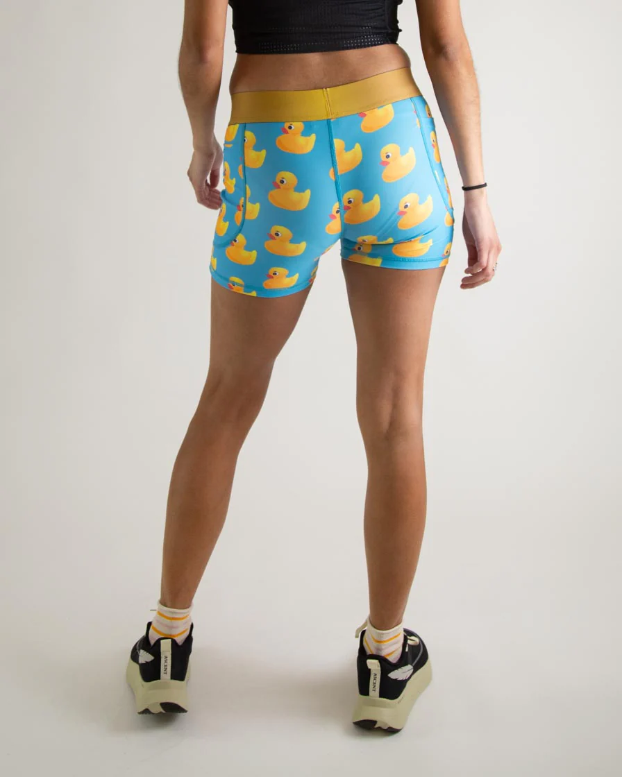 Women's Rubber Ducky 3" Compression Shorts - Image 4