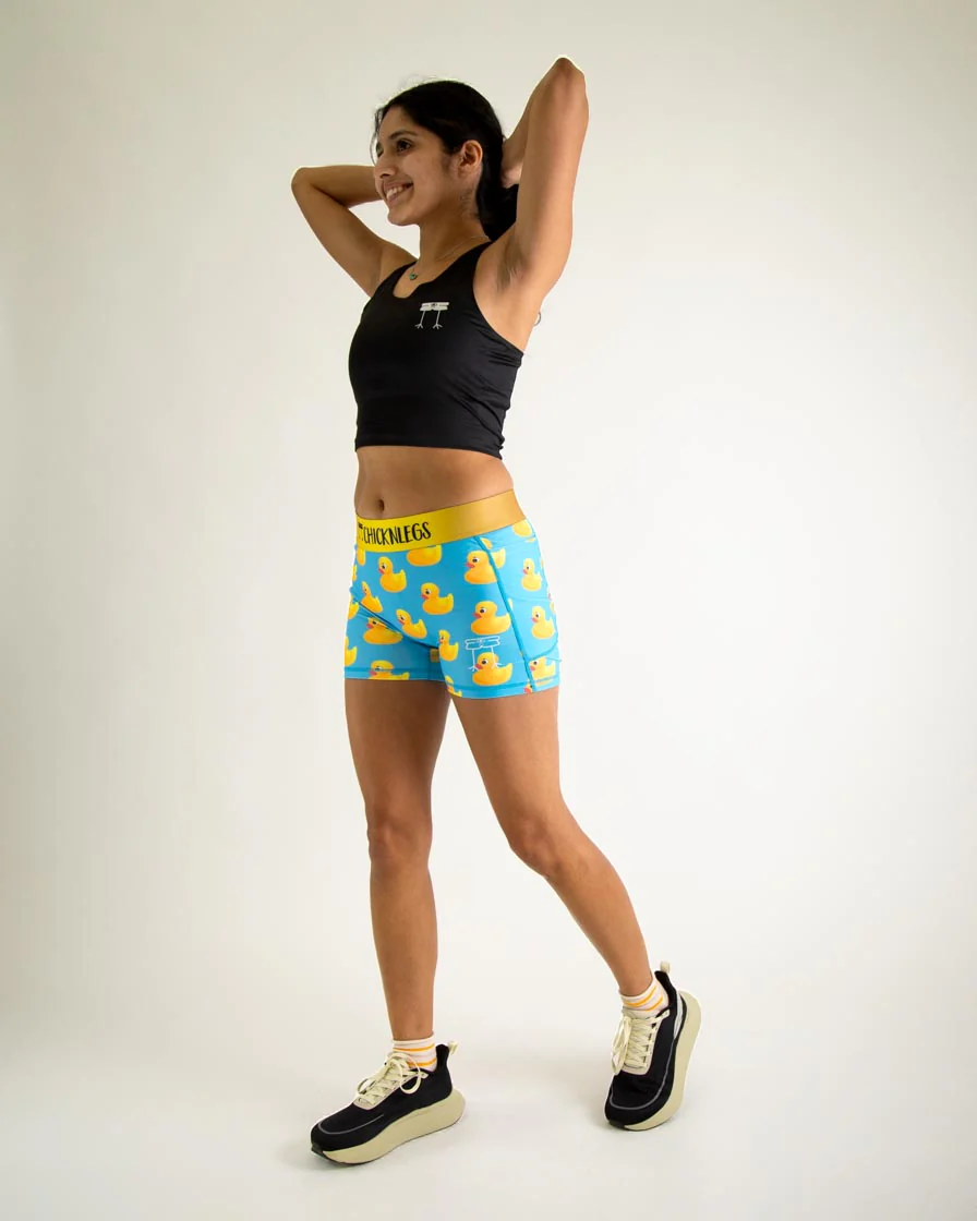 Women's Rubber Ducky 3" Compression Shorts - Image 5