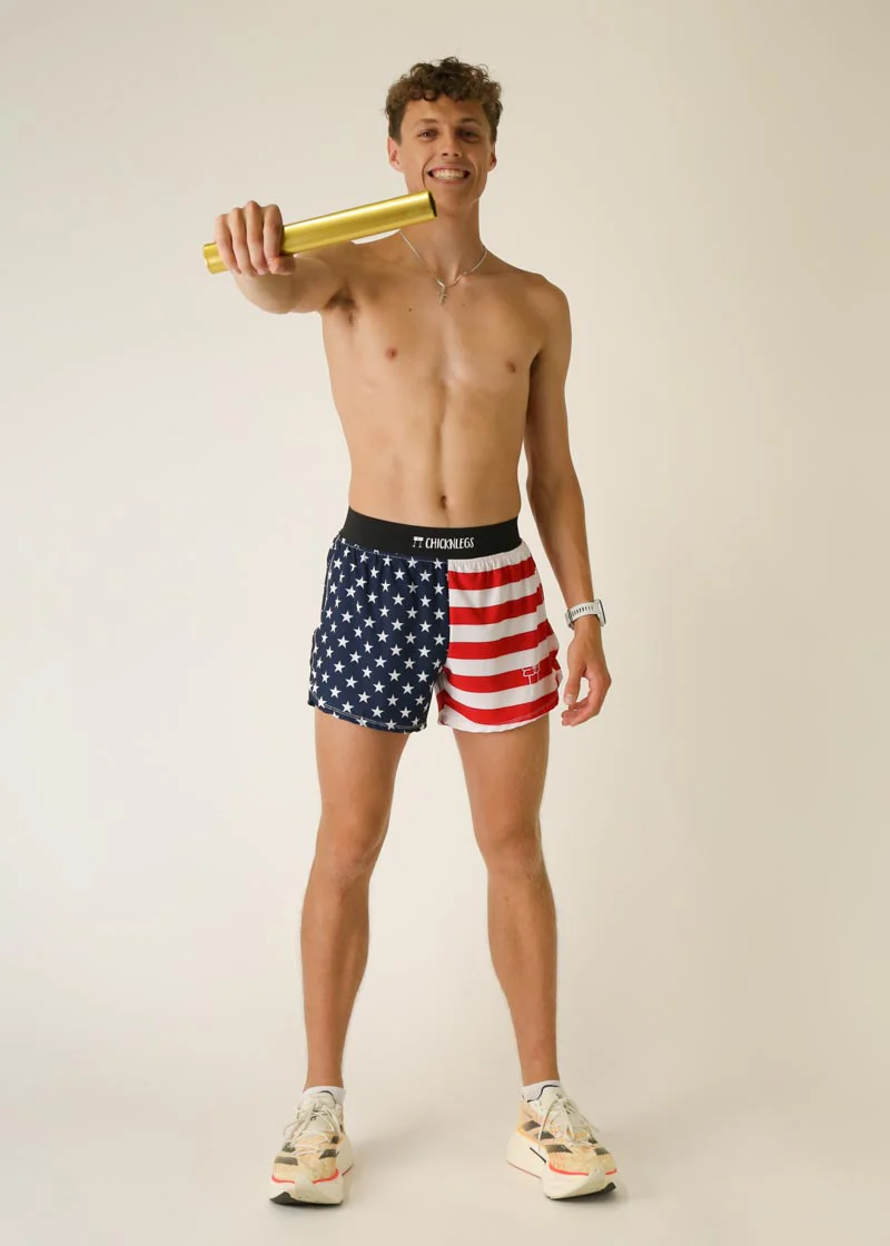 Men's USA 4" Half Split Shorts - Image 5