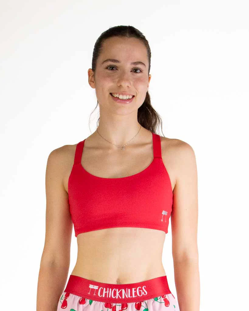 FLY Y-Back Sports Bra – Cherry - Image 3