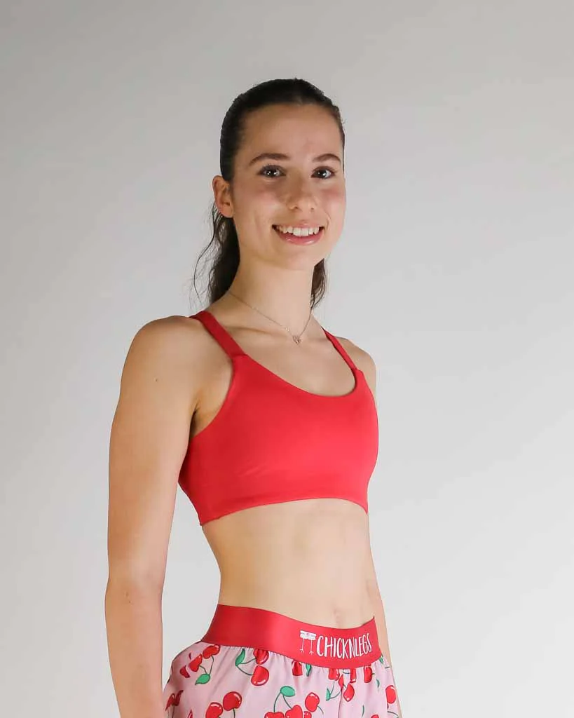 FLY Y-Back Sports Bra – Cherry - Image 4