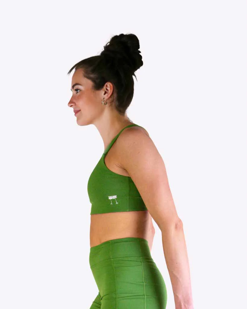 FLY Y-Back Sports Bra – Olive - Image 3