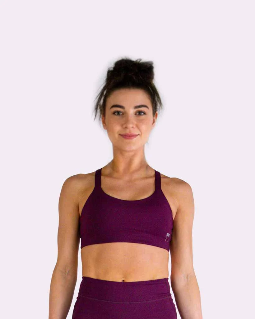 FLY Y-Back Sports Bra – Plum - Image 2