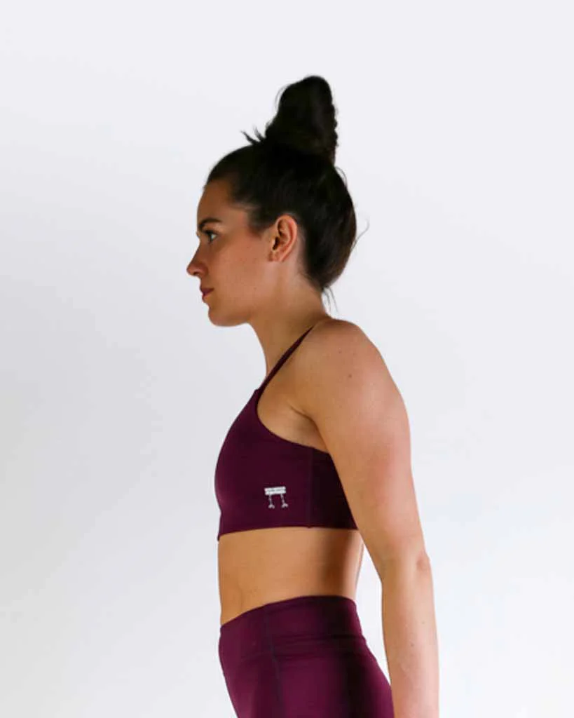 FLY Y-Back Sports Bra – Plum - Image 3
