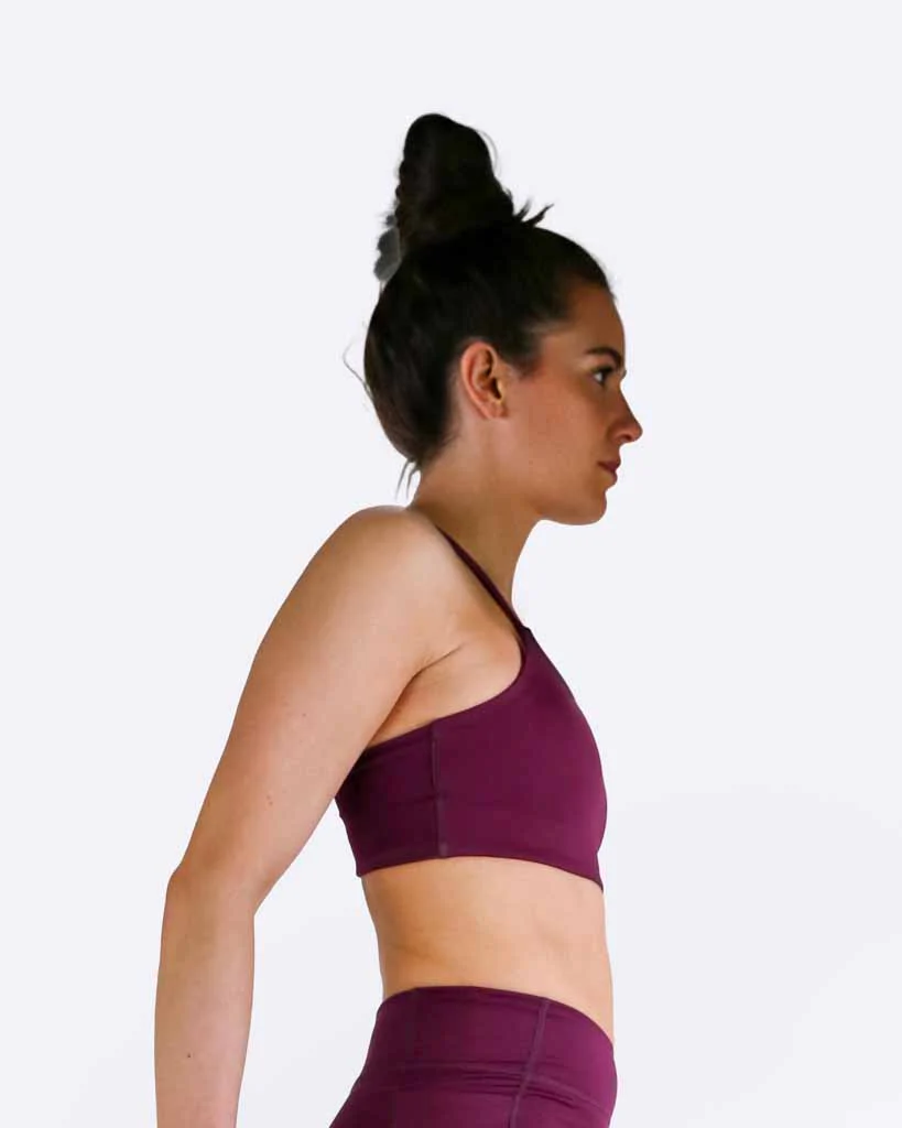 FLY Y-Back Sports Bra – Plum - Image 4