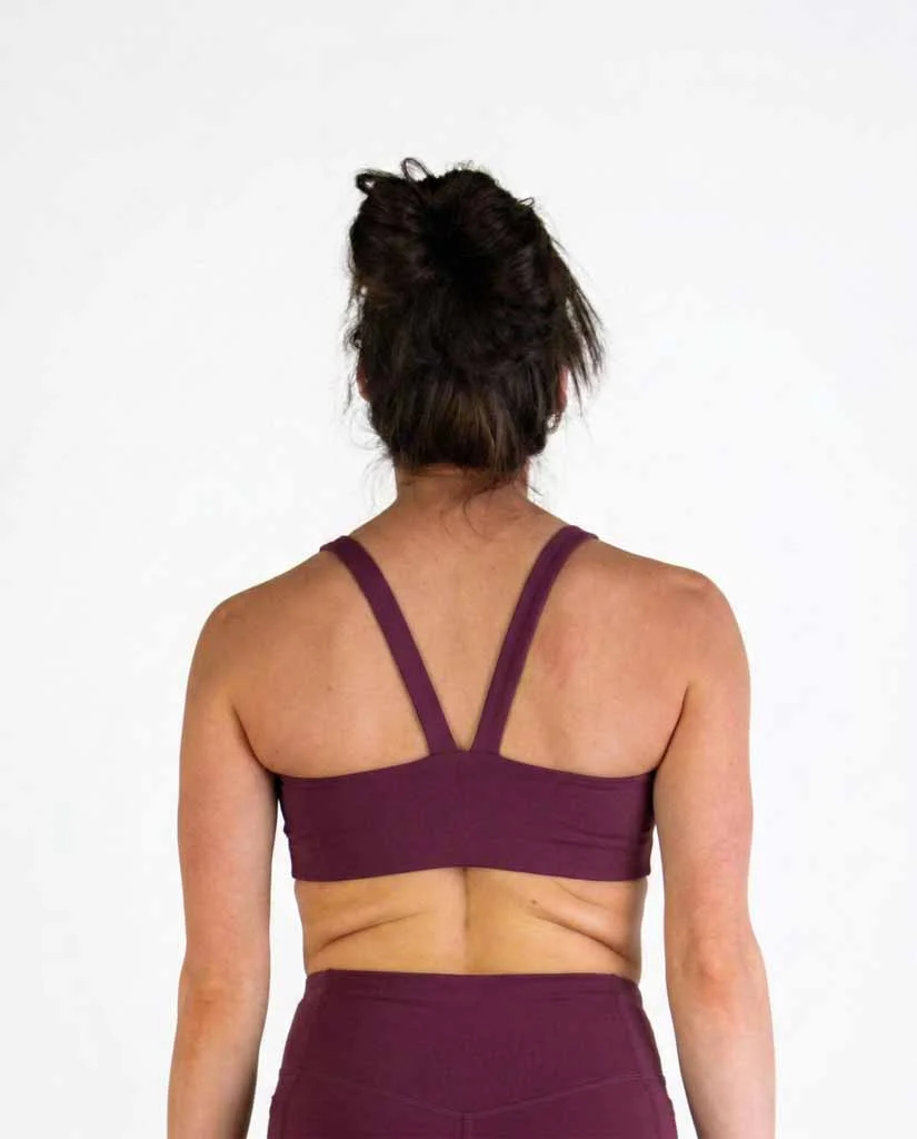 FLY Y-Back Sports Bra – Plum - Image 5