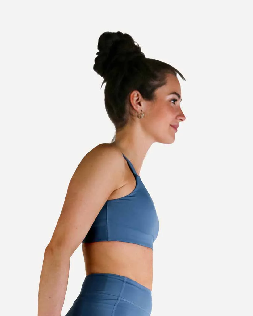 FLY Y-Back Sports Bra – Slate Blue - Image 4