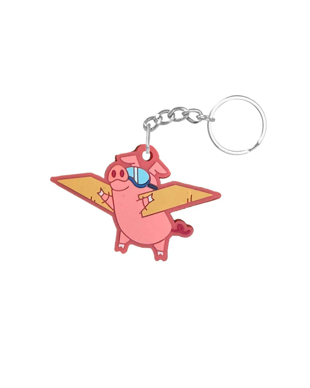 Keychain - Flying Pig
