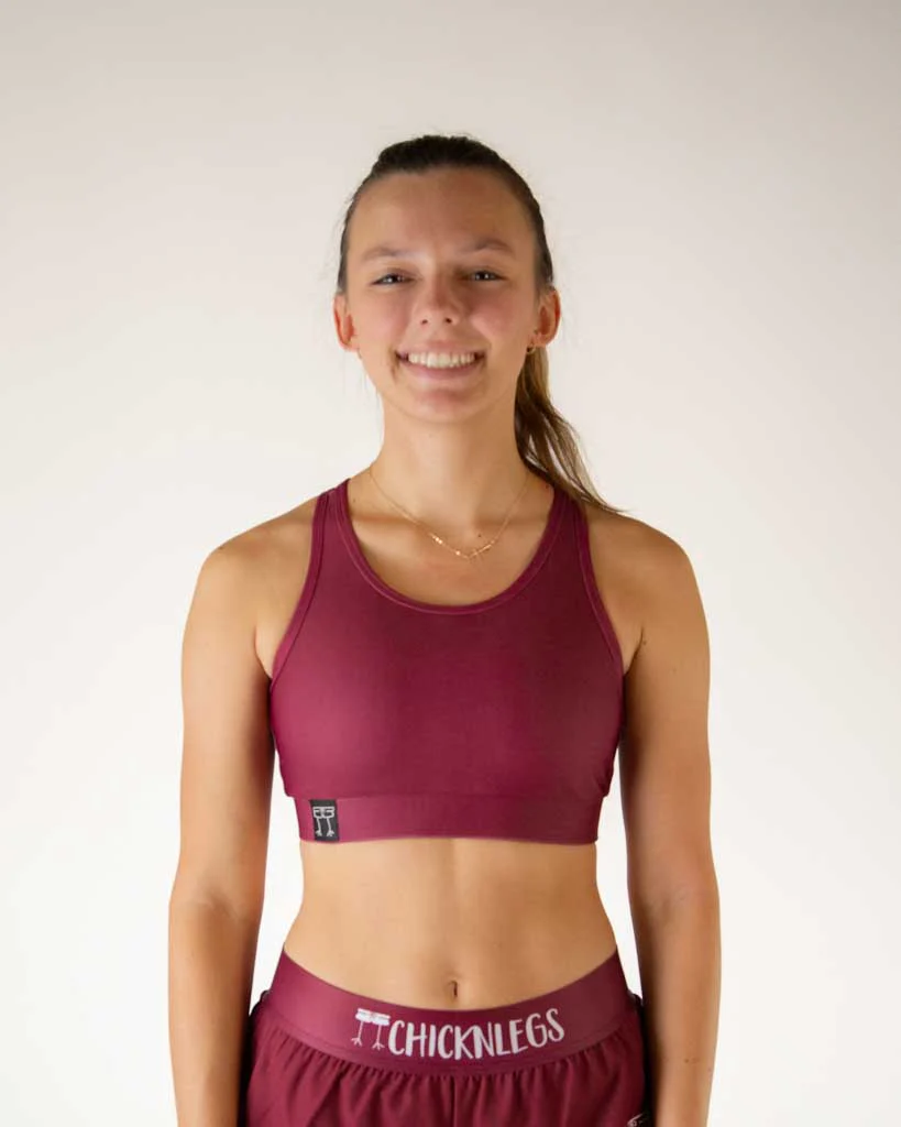Maroon OG Sports Bra - Image 2