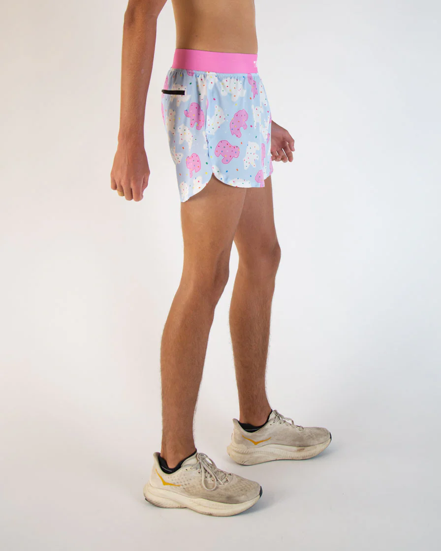 Men's Animal Cookies 4" Half Split Shorts - Image 3
