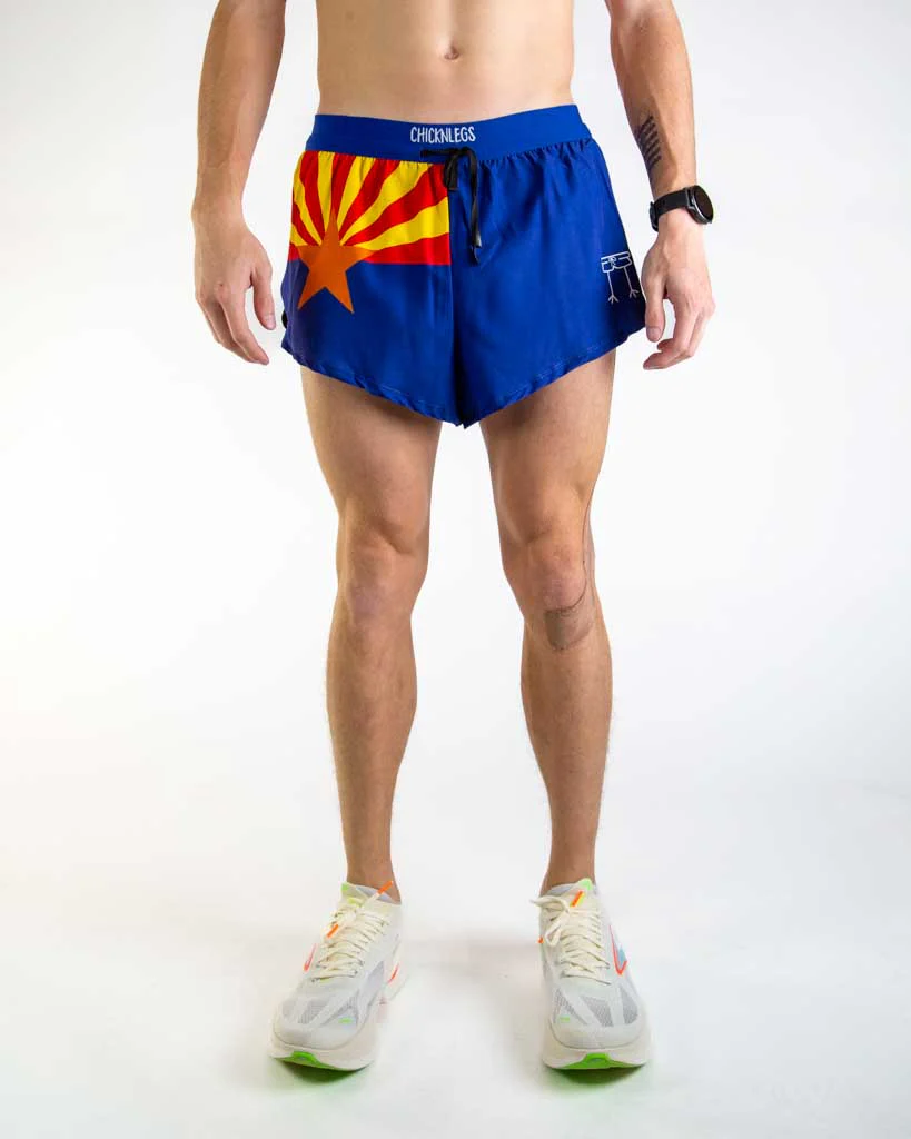 Men's Arizona Flag 2" DS Split Shorts