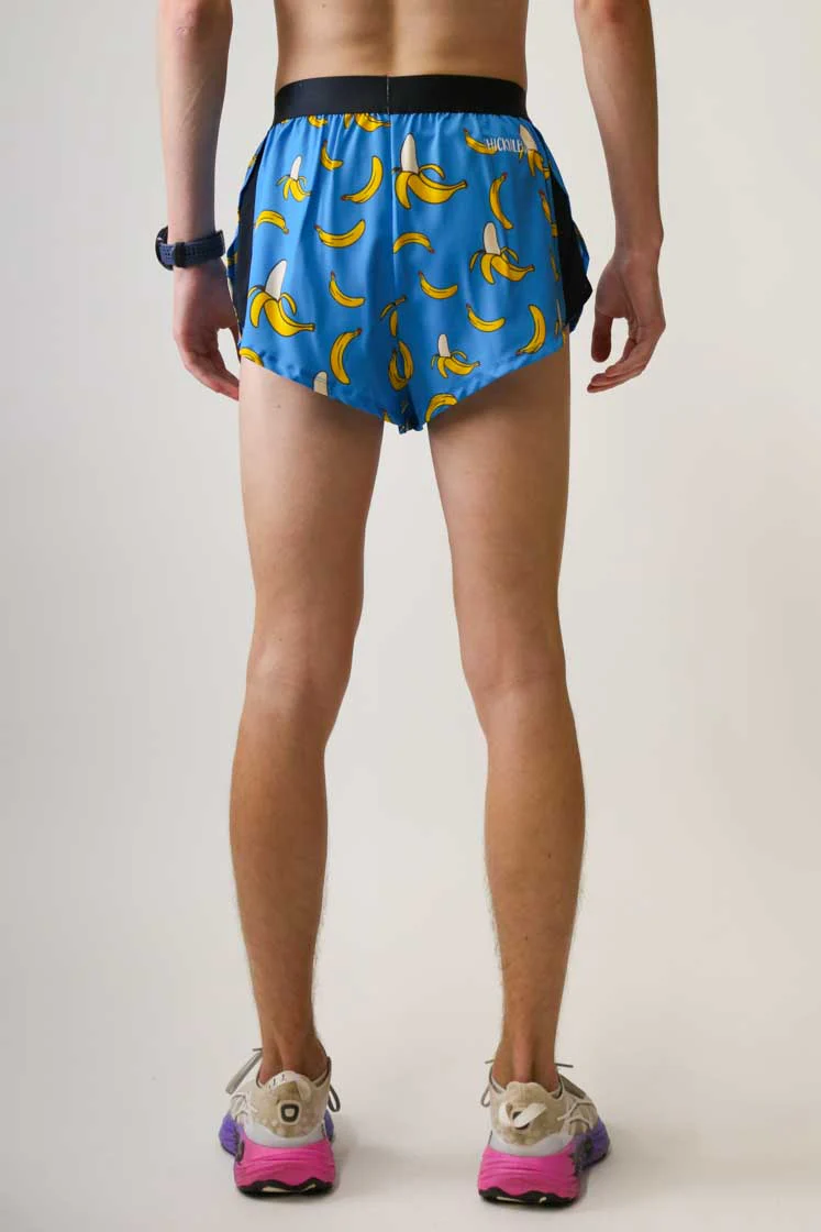 Men's Blue Bananas 2" Split Shorts - Image 5