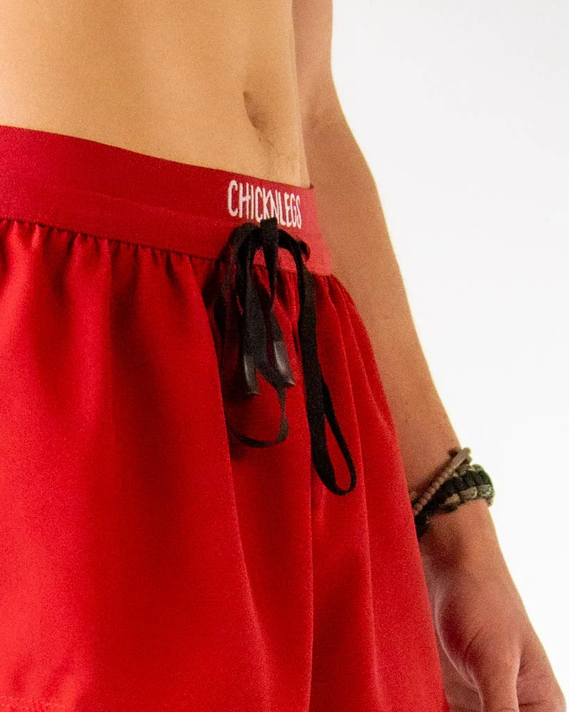 Men's Cardinal Red 2" DS Split Shorts - Image 2
