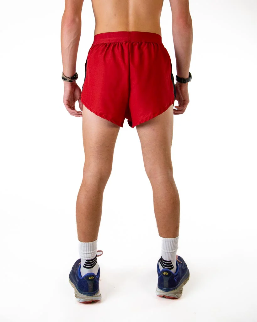 Men's Cardinal Red 2" DS Split Shorts - Image 5