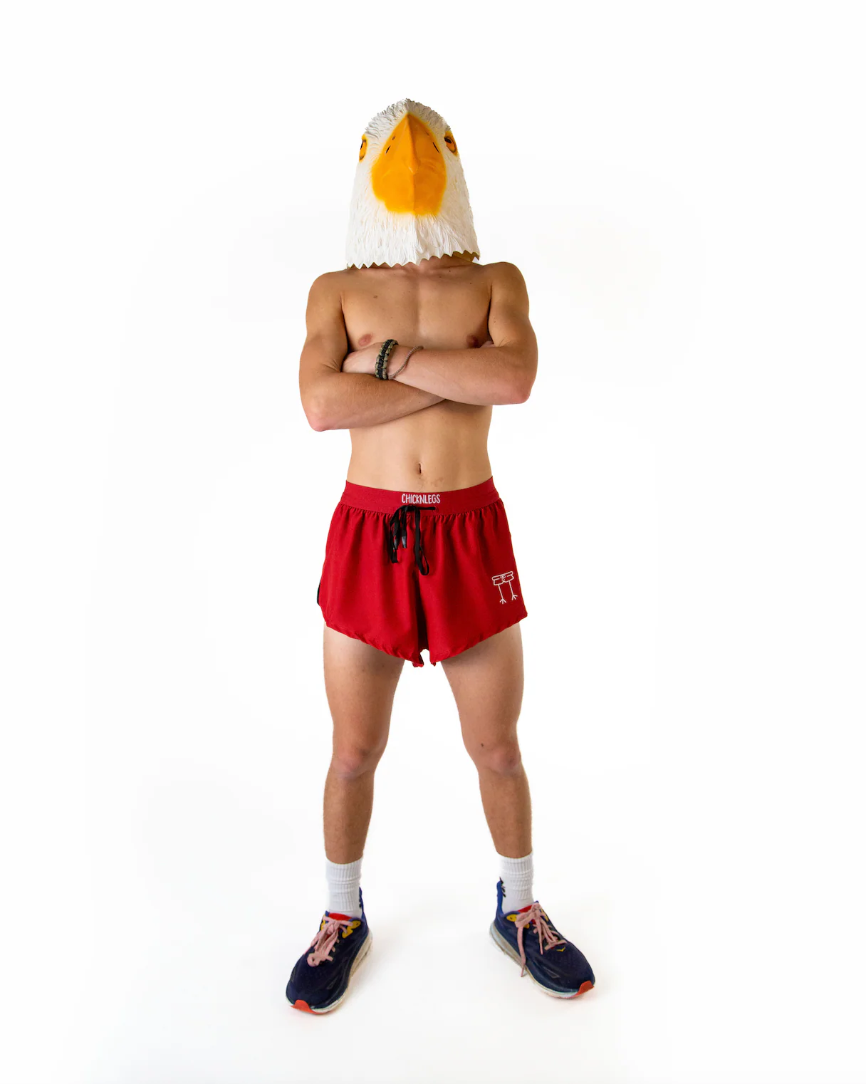 Men's Cardinal Red 2" DS Split Shorts - Image 6