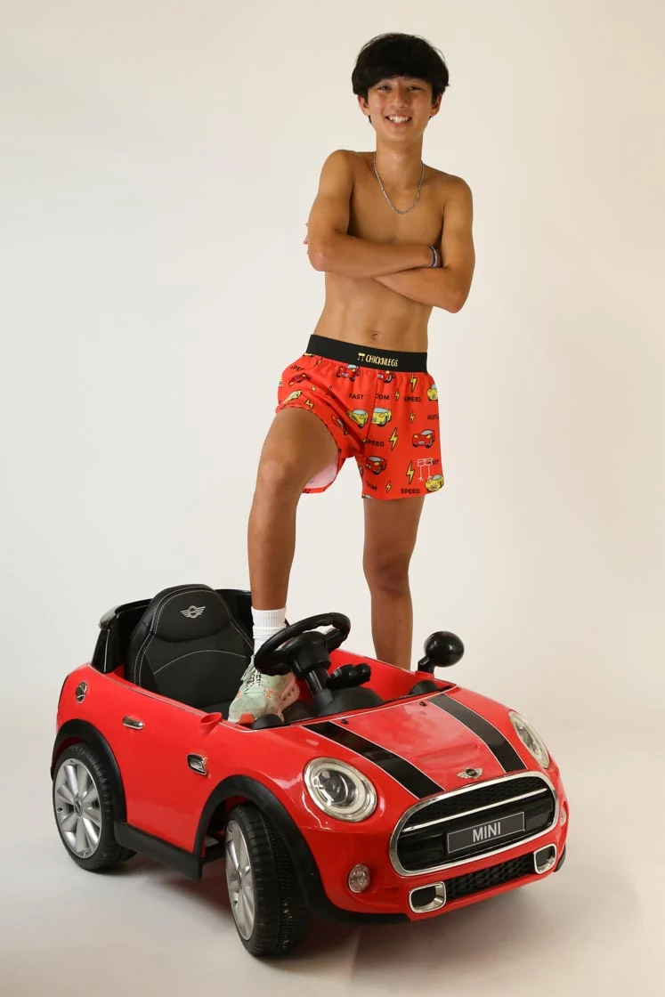Men's Cars 4" Half Split Shorts - Image 6