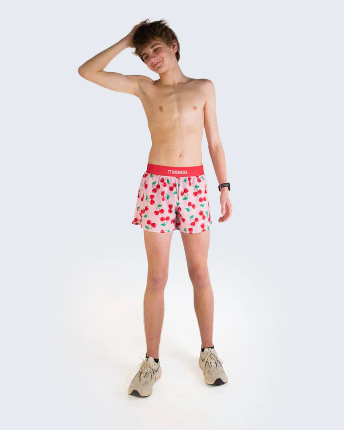 Men's Cherries 4" Half Split Shorts - Image 6