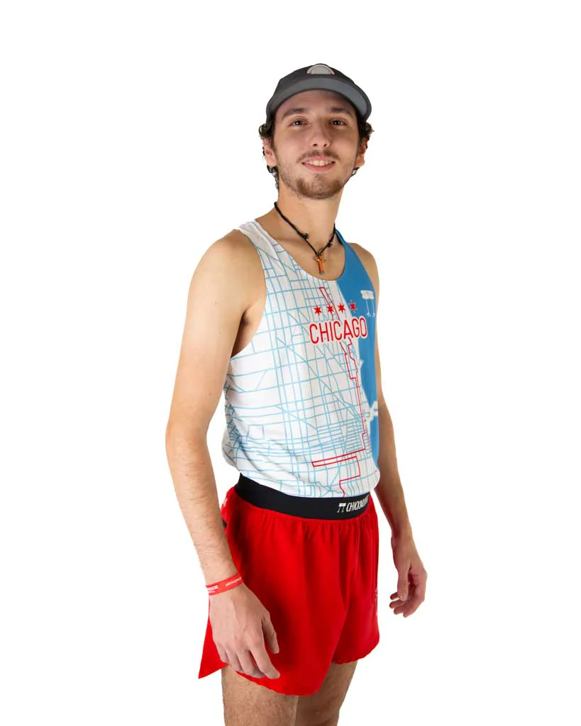 Men's Chicago Marathon Course Singlet - Image 3