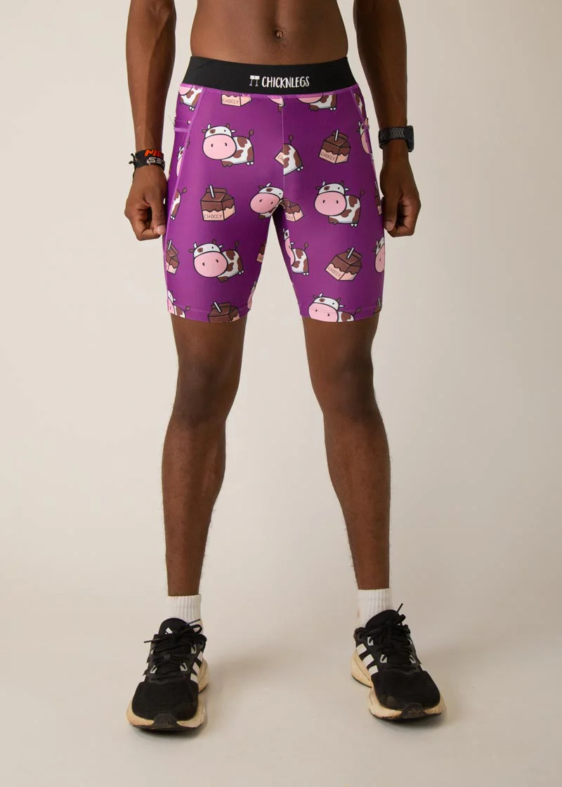 Men's Choccy Cows 8" Half Tights - Image 2