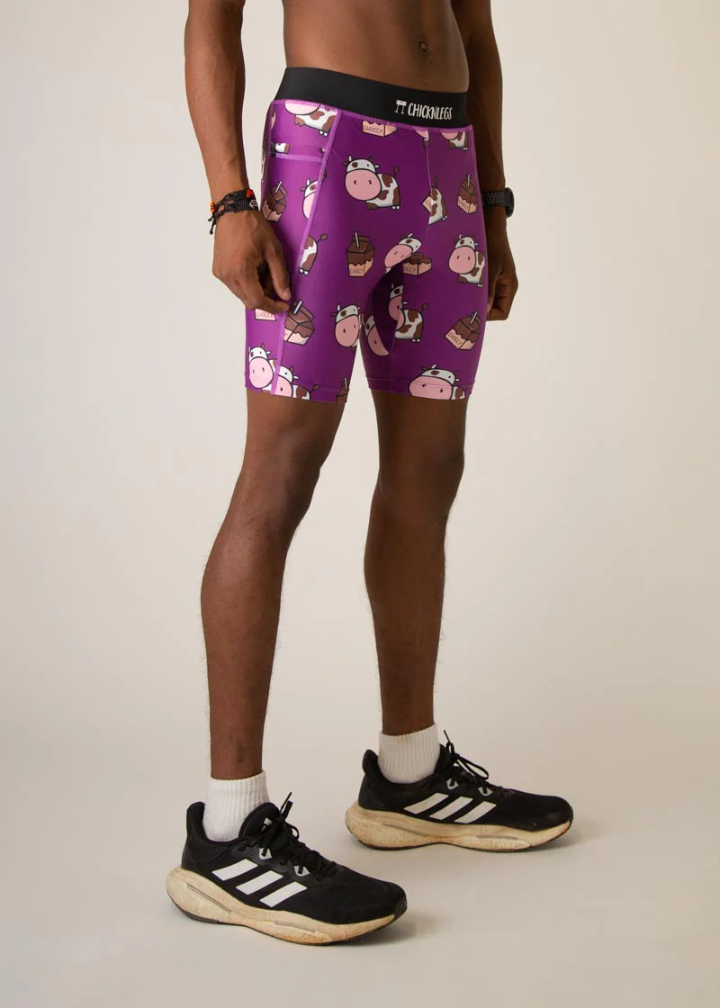Men's Choccy Cows 8" Half Tights - Image 3