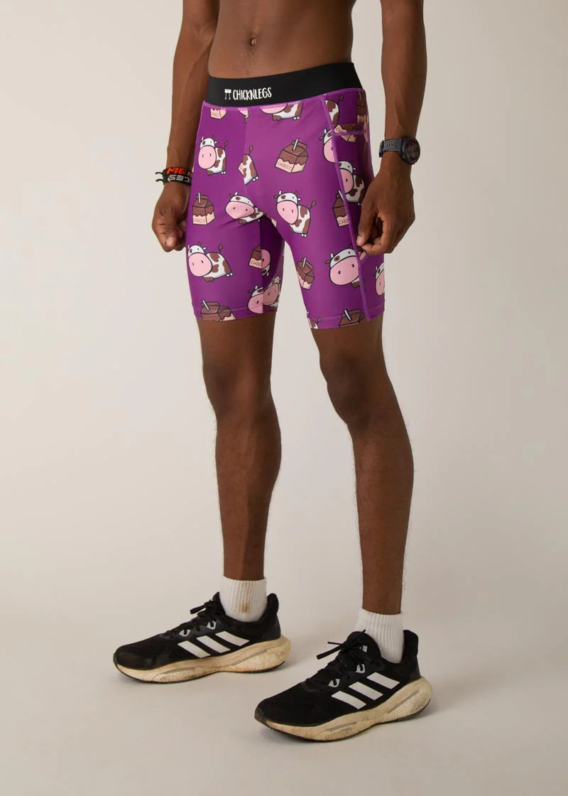 Men's Choccy Cows 8" Half Tights - Image 4