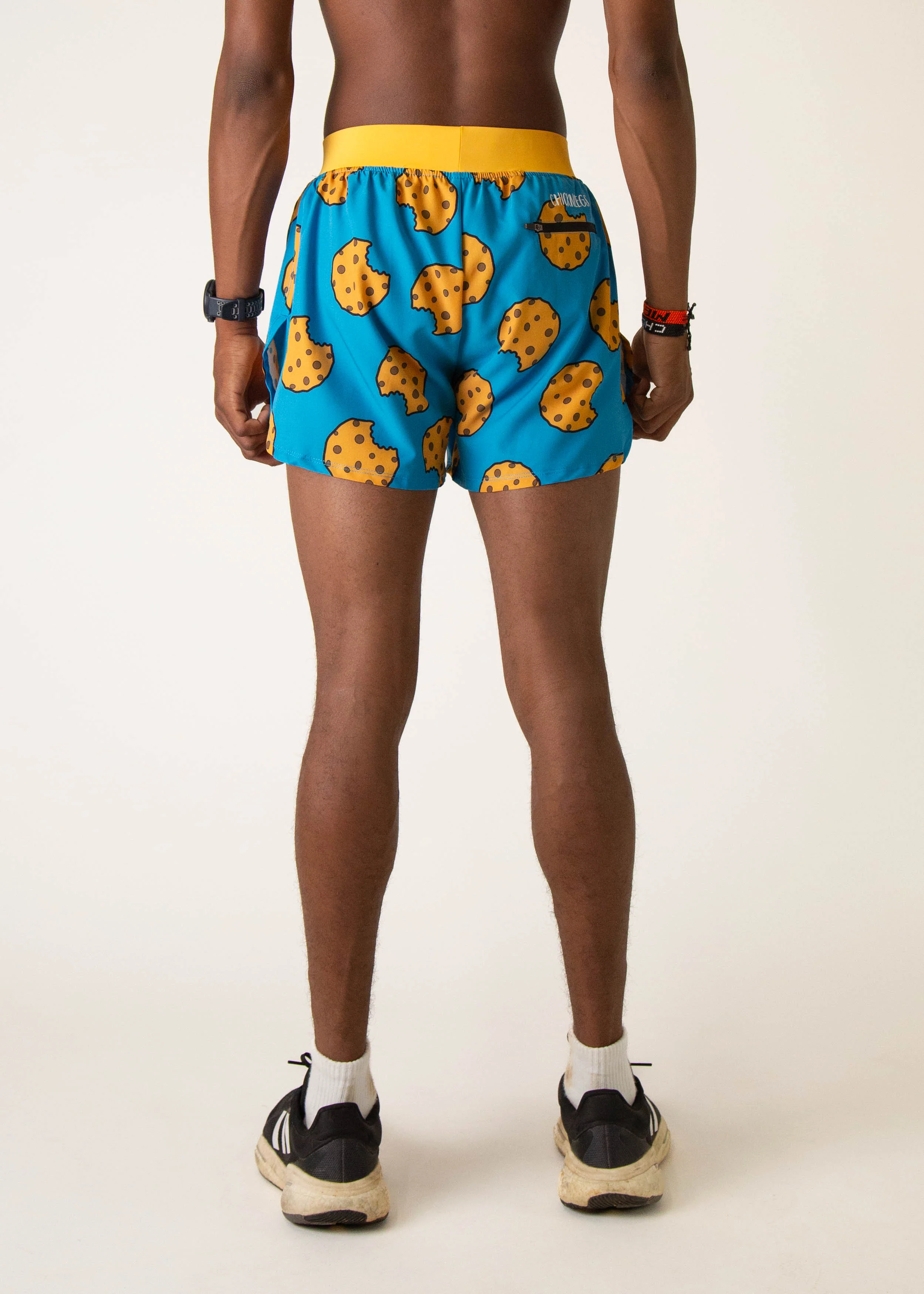 Men's Chocolate Chip Cookies 4" Half Split Shorts - Image 4