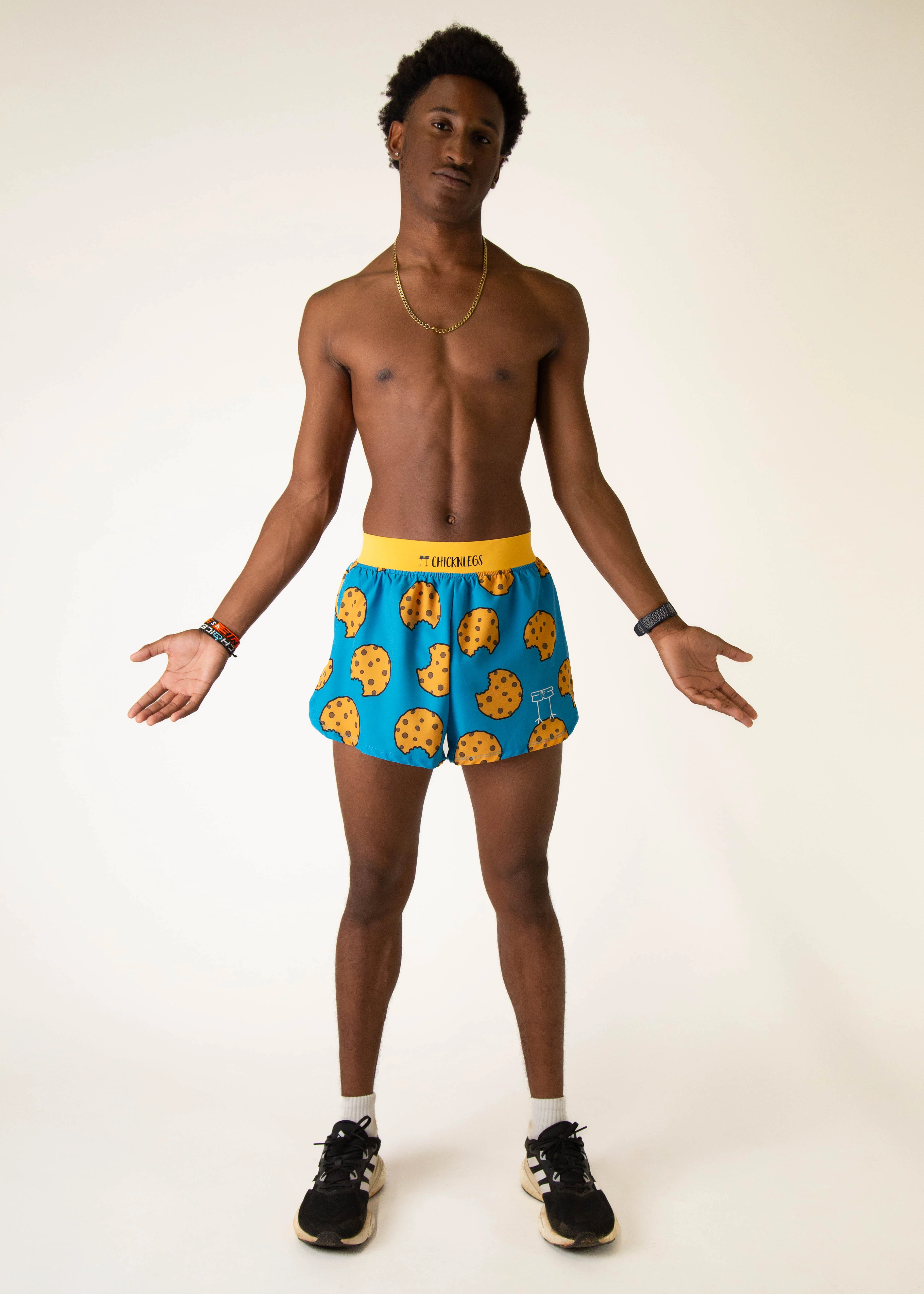 Men's Chocolate Chip Cookies 4" Half Split Shorts - Image 5