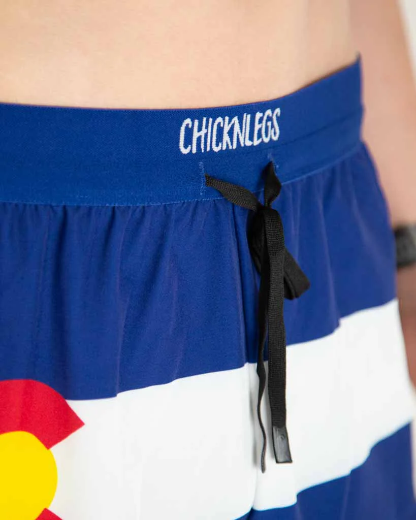 Men's Colorado Flag 2" DS Split Shorts - Image 2