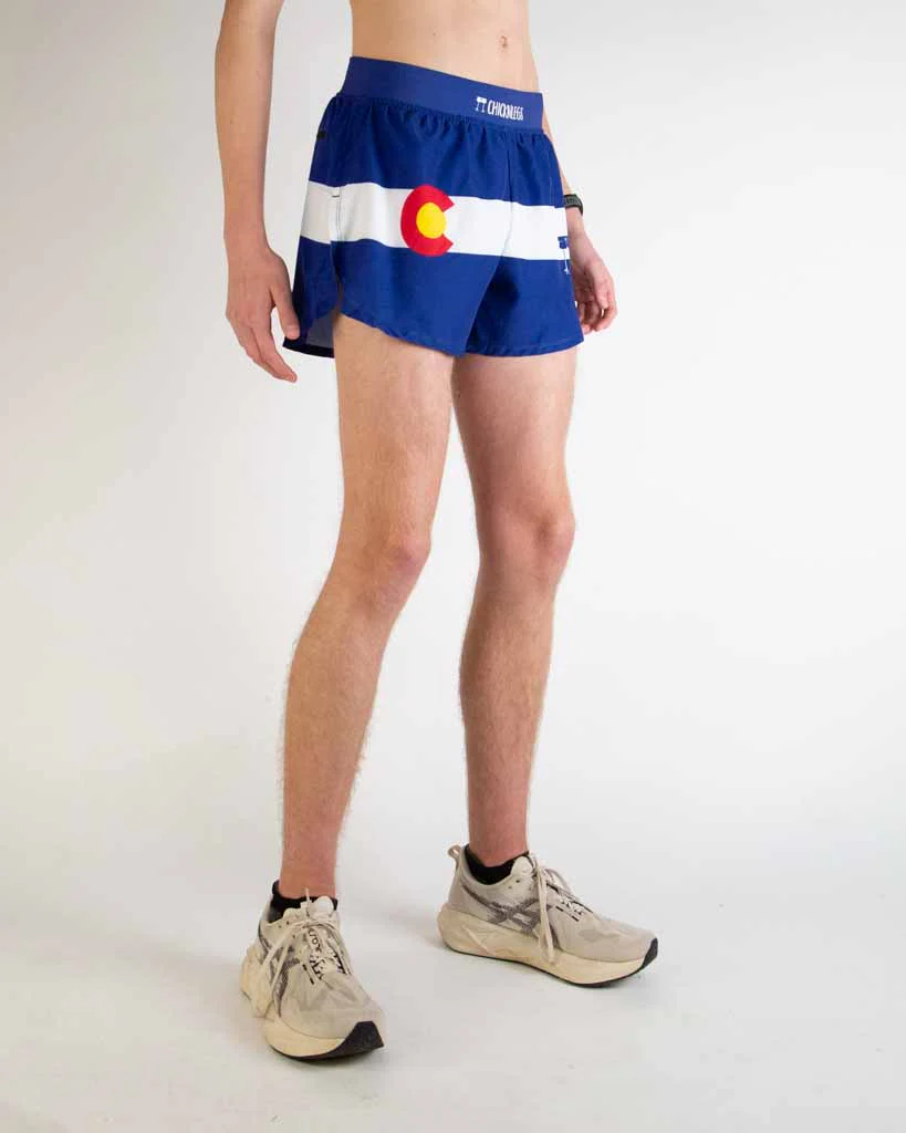 Men's Colorado Flag 4" Half Split Shorts - Image 2