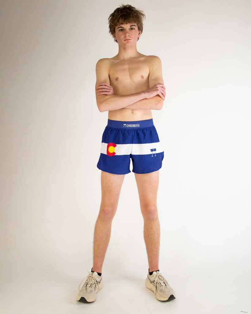 Men's Colorado Flag 4" Half Split Shorts - Image 5