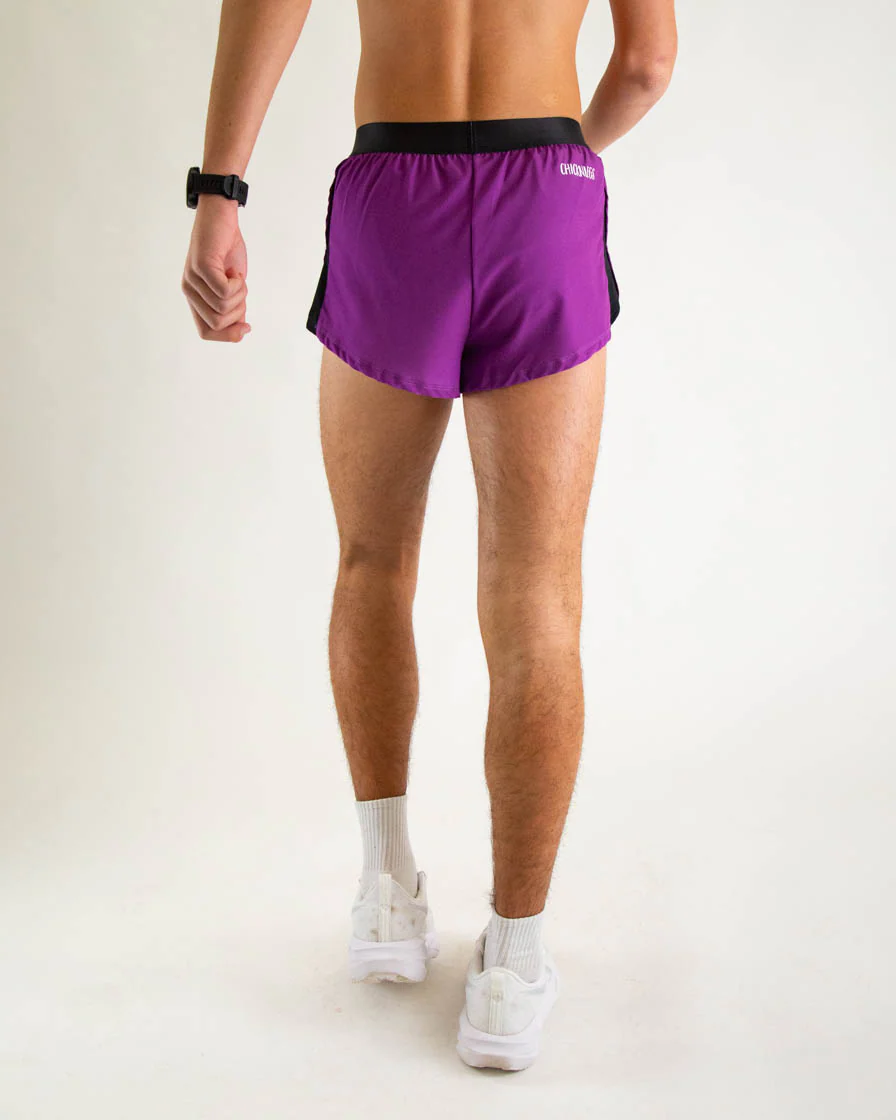 Men's Deep Purple 2" Split Shorts - Image 4