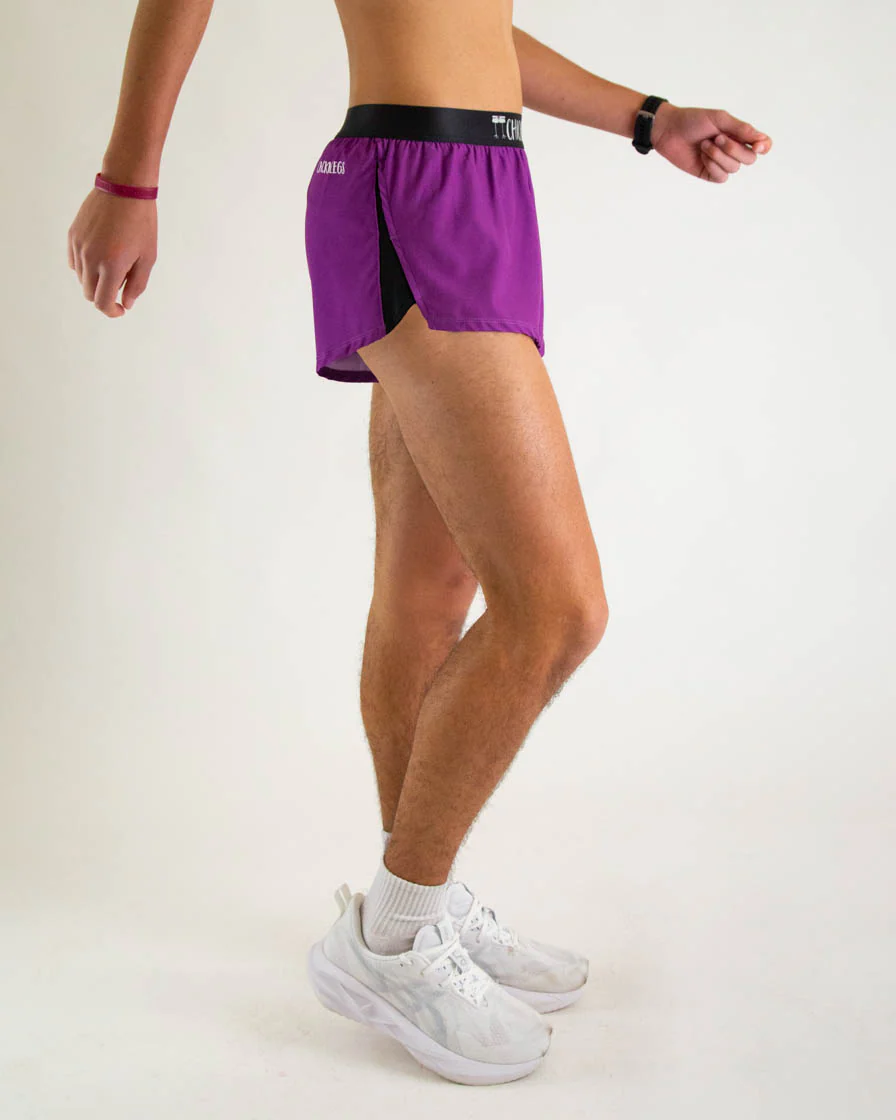 Men's Deep Purple 2" Split Shorts - Image 5
