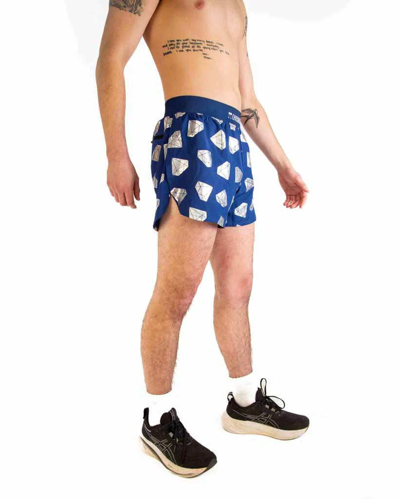 Men's Diamonds 4" Half Split Shorts - Image 2