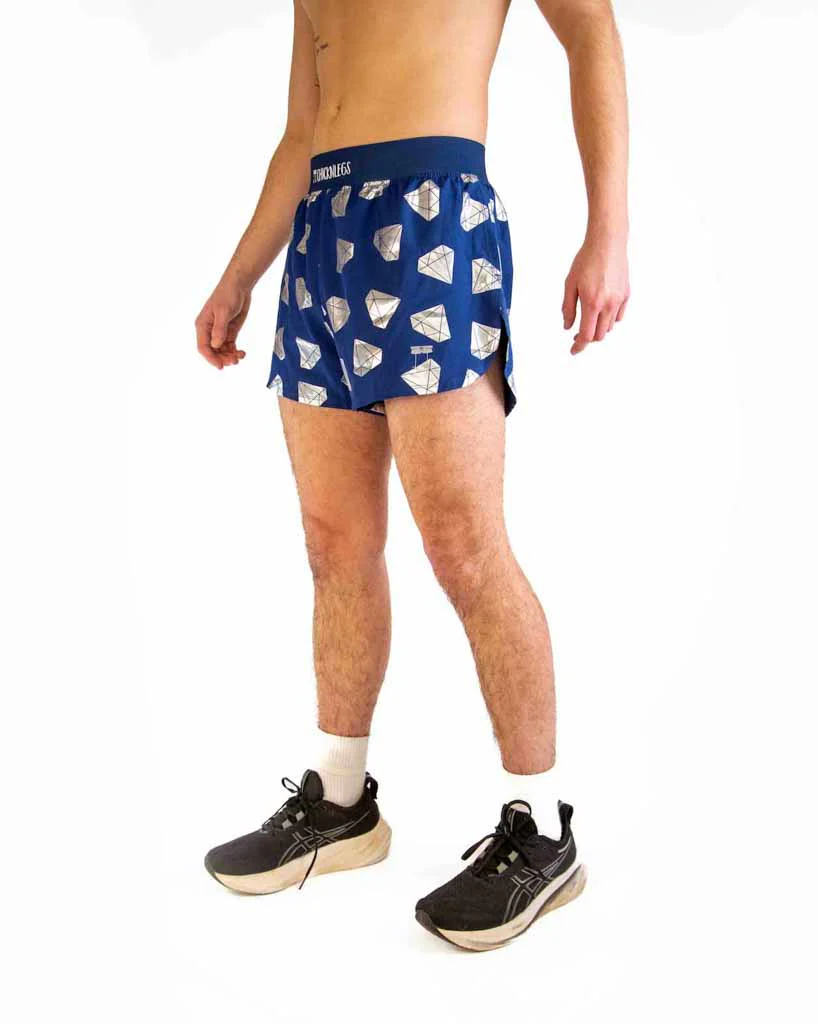 Men's Diamonds 4" Half Split Shorts - Image 3