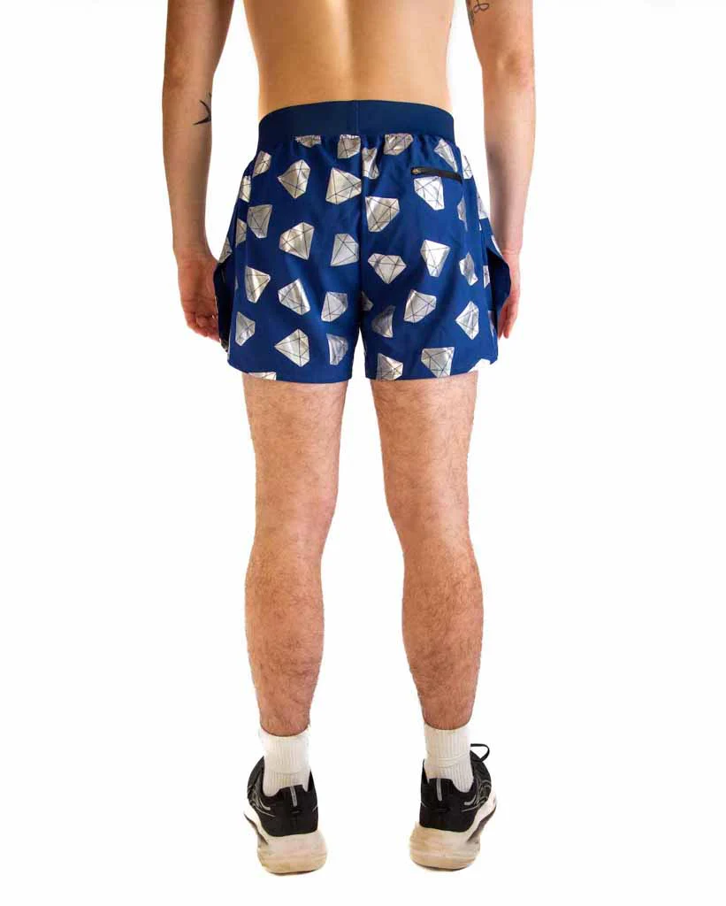 Men's Diamonds 4" Half Split Shorts - Image 4