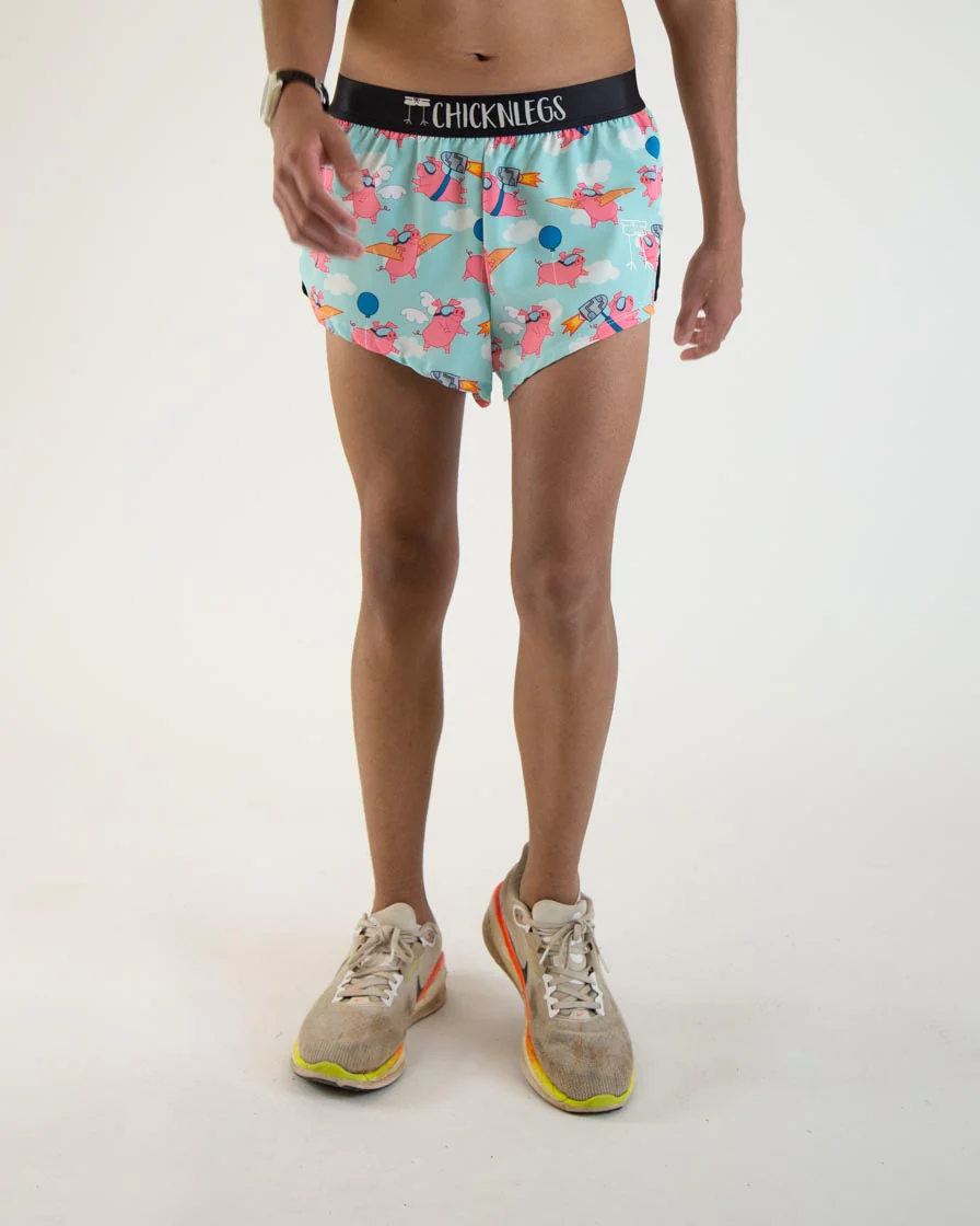 Men's Flying Pigs 2" Split Shorts - Image 2