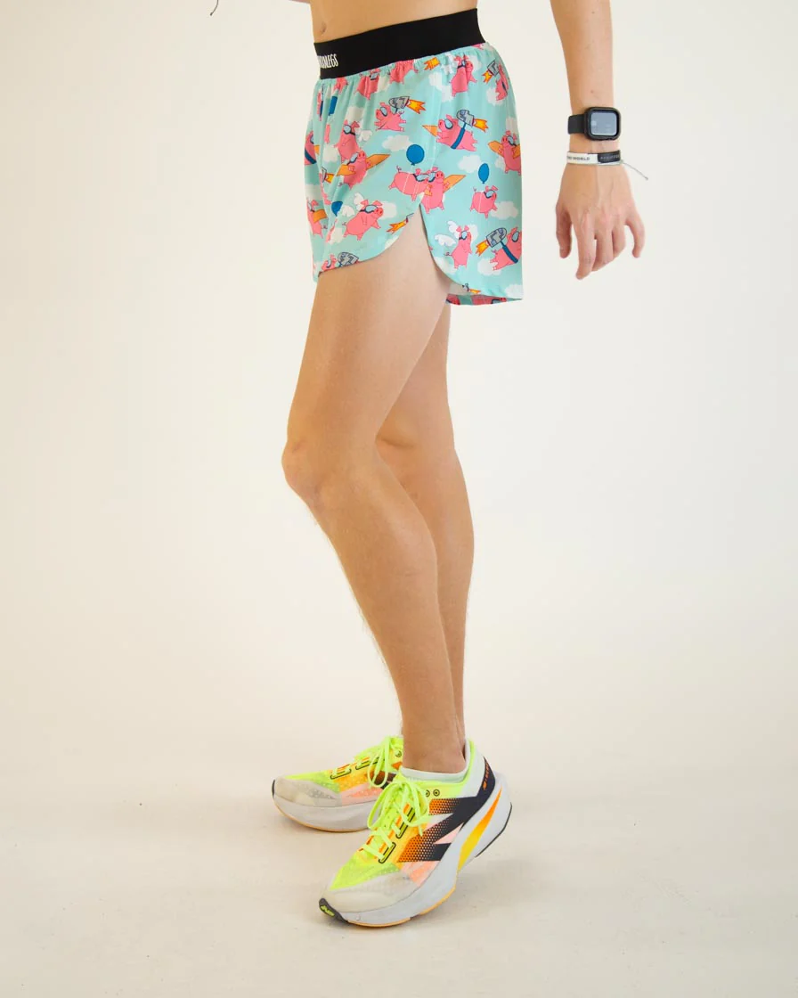 Men's Flying Pigs 4" Half Split Shorts - Image 3