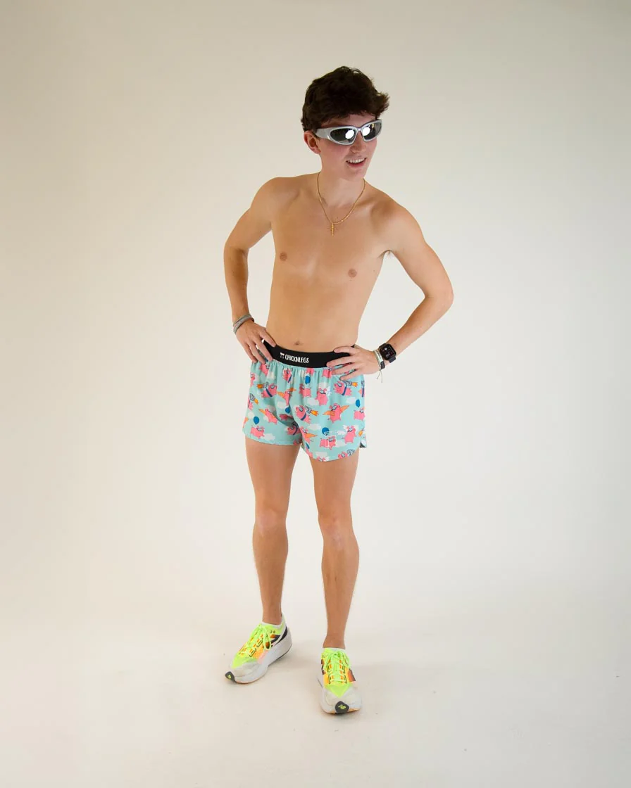 Men's Flying Pigs 4" Half Split Shorts - Image 5