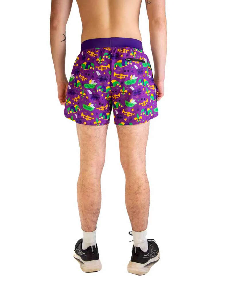 Men's Mardi Gras 4" Half Split Shorts - Image 4