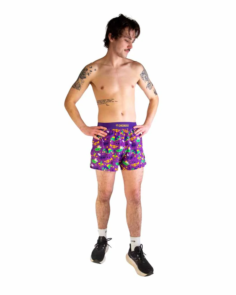 Men's Mardi Gras 4" Half Split Shorts - Image 5