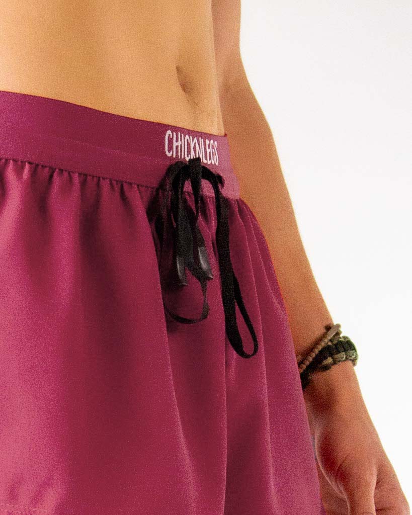 Men's Maroon 2" DS Split Shorts - Image 2