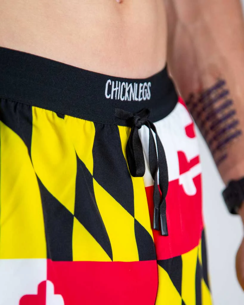 Men's Maryland Flag 2" DS Split Shorts - Image 2
